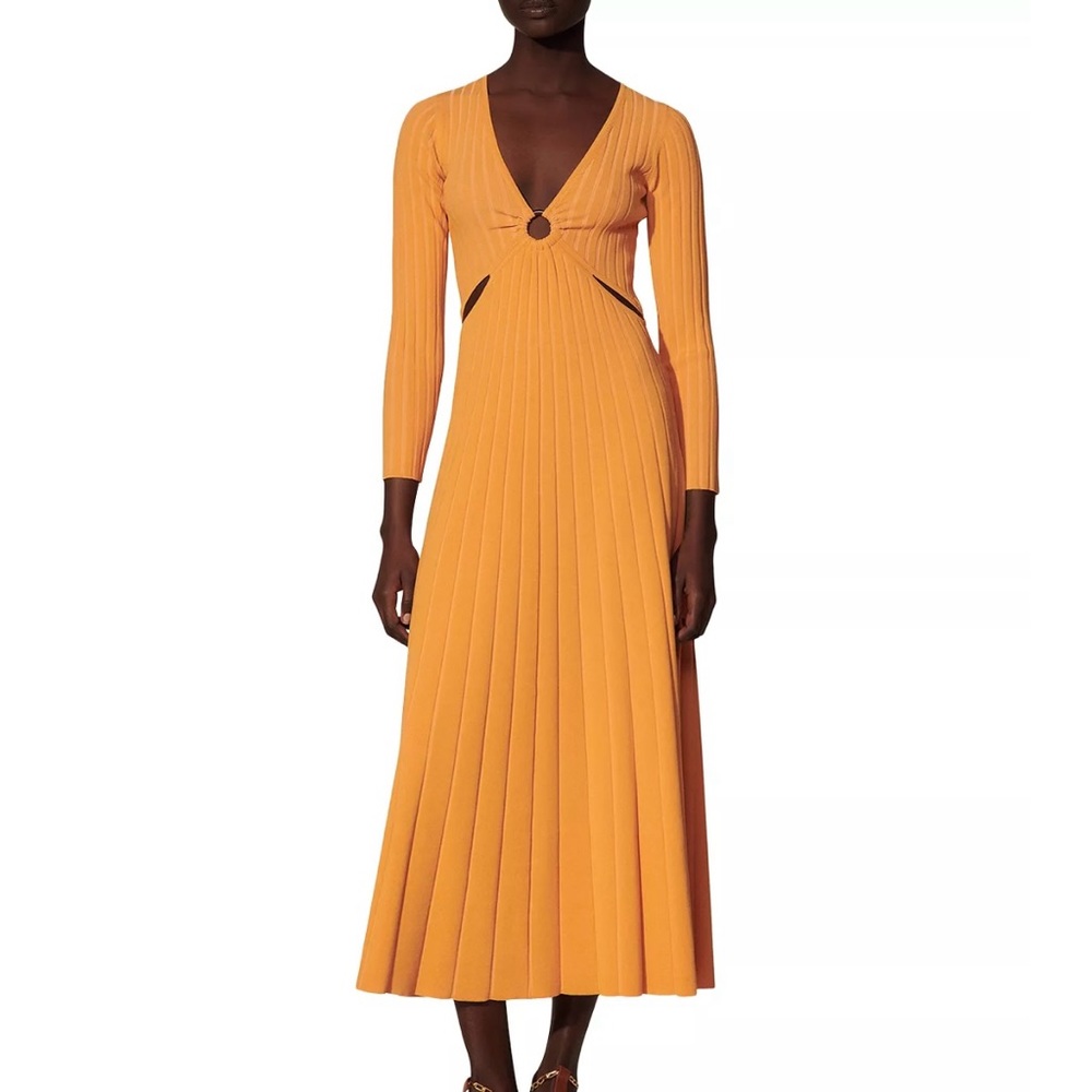 SANDRO BRUNA CUTOUT DETIAL DRESS